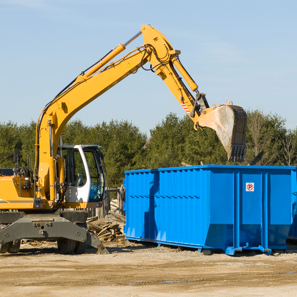 what size residential dumpster rentals are available in North Hanover